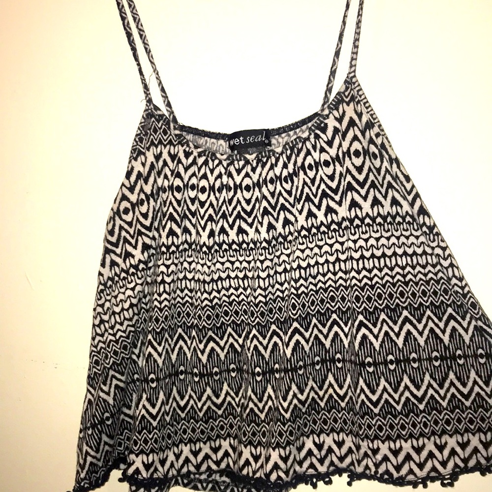 Wet seal crop top